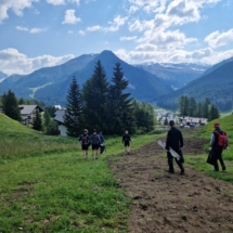 Fleissig am Abfall sammeln